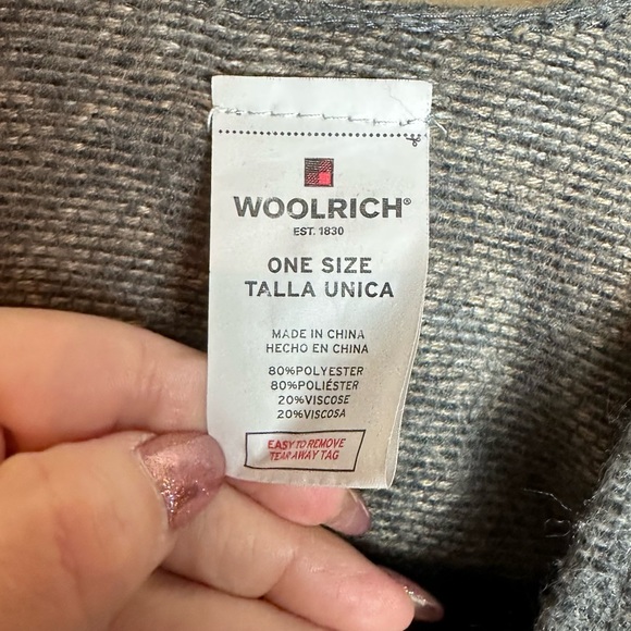 Woolrich Leopard Animal Print Shawl Poncho Open Front Blanket Wrap One Size - Picture 8 of 11